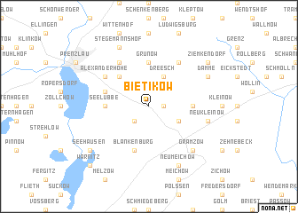 map of Bietikow