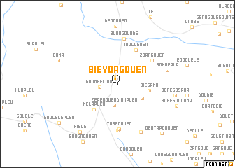 map of Biéyoagouen