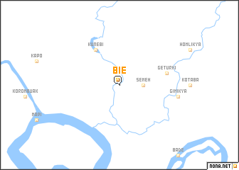 map of Bie