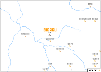 map of Bigagu