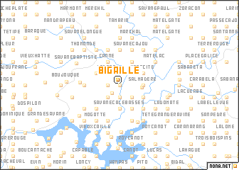 map of Bigaille