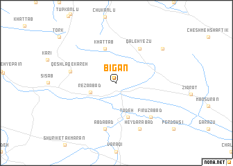 map of Bīgān