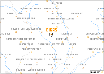 map of Bigas