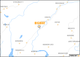 map of Big Bar