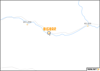 map of Big Bar