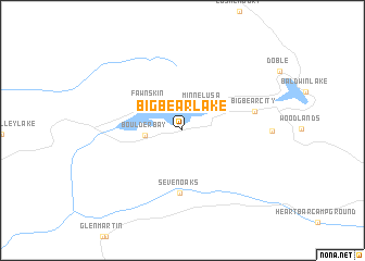 map of Big Bear Lake