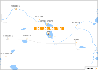 map of Big Bear Landing