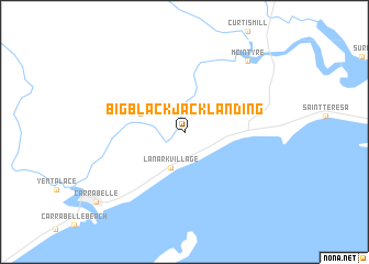 map of Big Blackjack Landing