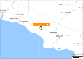 map of Big Branch