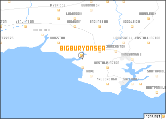 map of Bigbury on Sea