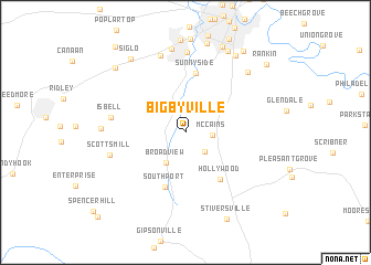 map of Bigbyville