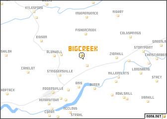 map of Big Creek