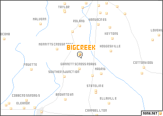 map of Big Creek