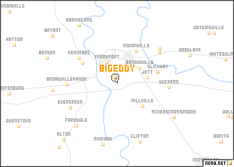 map of Big Eddy