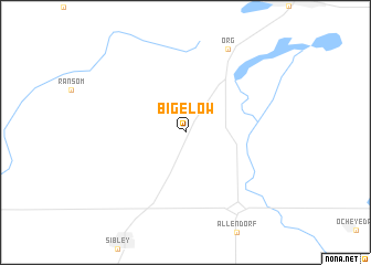 map of Bigelow
