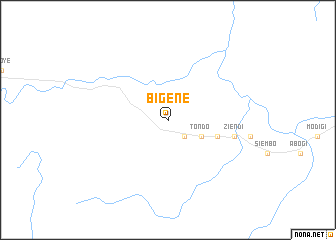 map of Bigéné