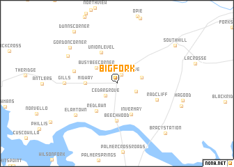 map of Big Fork