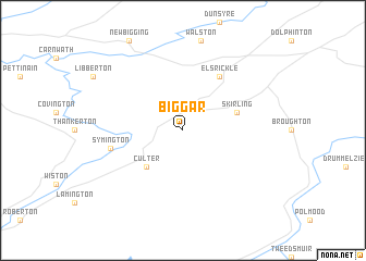 map of Biggar