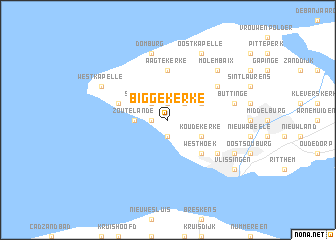 map of Biggekerke