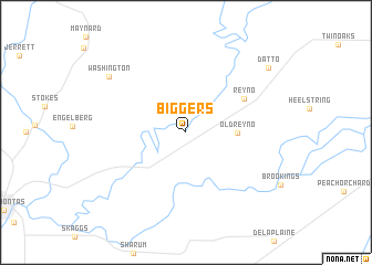 map of Biggers
