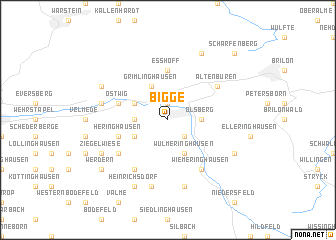 map of Bigge