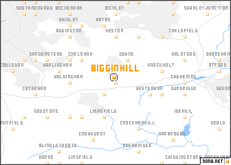 map of Biggin Hill