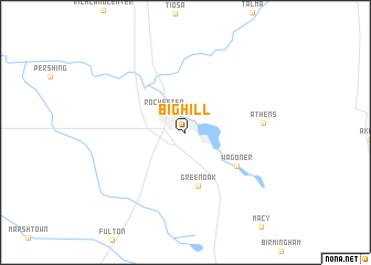 map of Big Hill