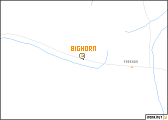 map of Big Horn