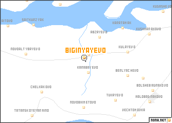 map of Biginyayevo