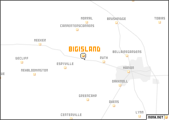 map of Big Island