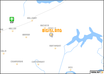 map of Big Island