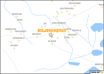 map of Bīgjah Khānūn