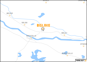 map of Big Lake