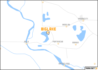 map of Big Lake