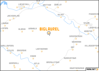 map of Big Laurel