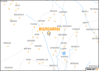 map of Big Ngwandi