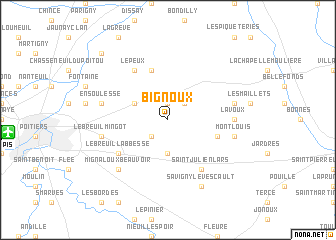 map of Bignoux