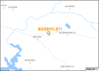 map of Big Oak Flat