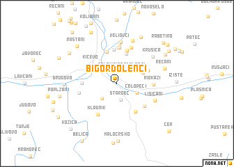 map of Bigor Dolenci