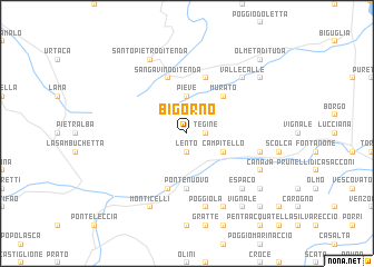 map of Bigorno