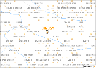 map of Bigosy