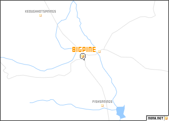 map of Big Pine