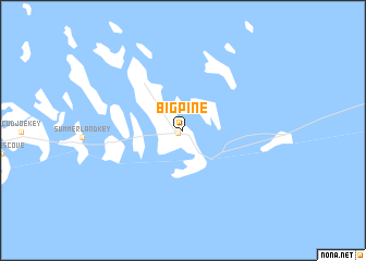 map of Big Pine