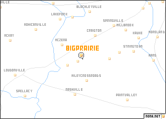 map of Big Prairie