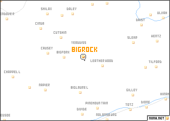map of Big Rock
