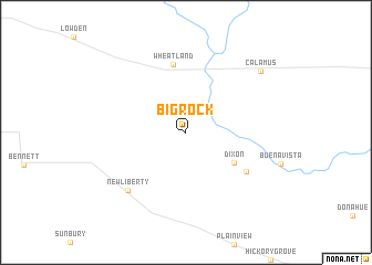 map of Big Rock