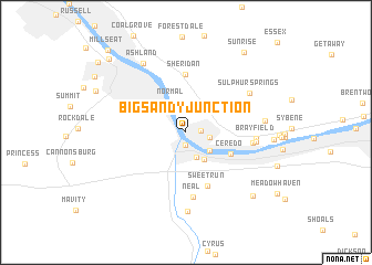 map of Big Sandy Junction