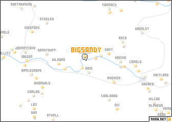 map of Big Sandy