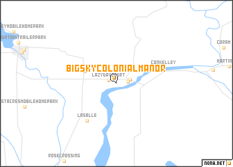 map of Big Sky Colonial Manor