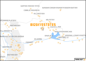 map of Big Sky Estates